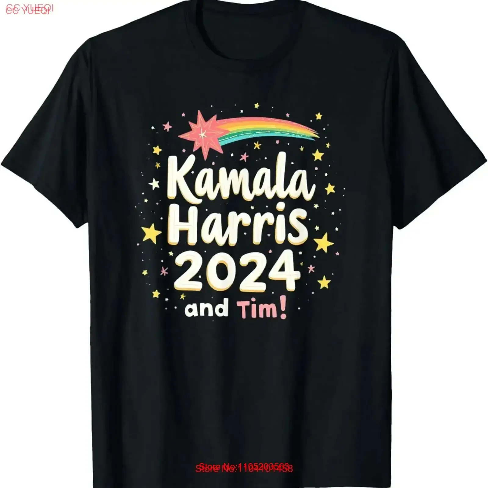 Kamala Harris 2024 And Tim Elections Vote Positive T Shirt vintage Washed homme Slightly Stylish Unisex Breathable Soft Casual