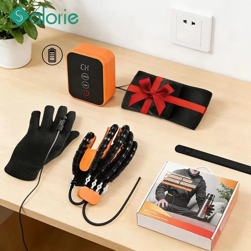 

USB Rechargeable Hand Rehabilitation Robot Glove for Stroke Hempiplegia Finger Training Exercise Device , Finger Rehab Robot