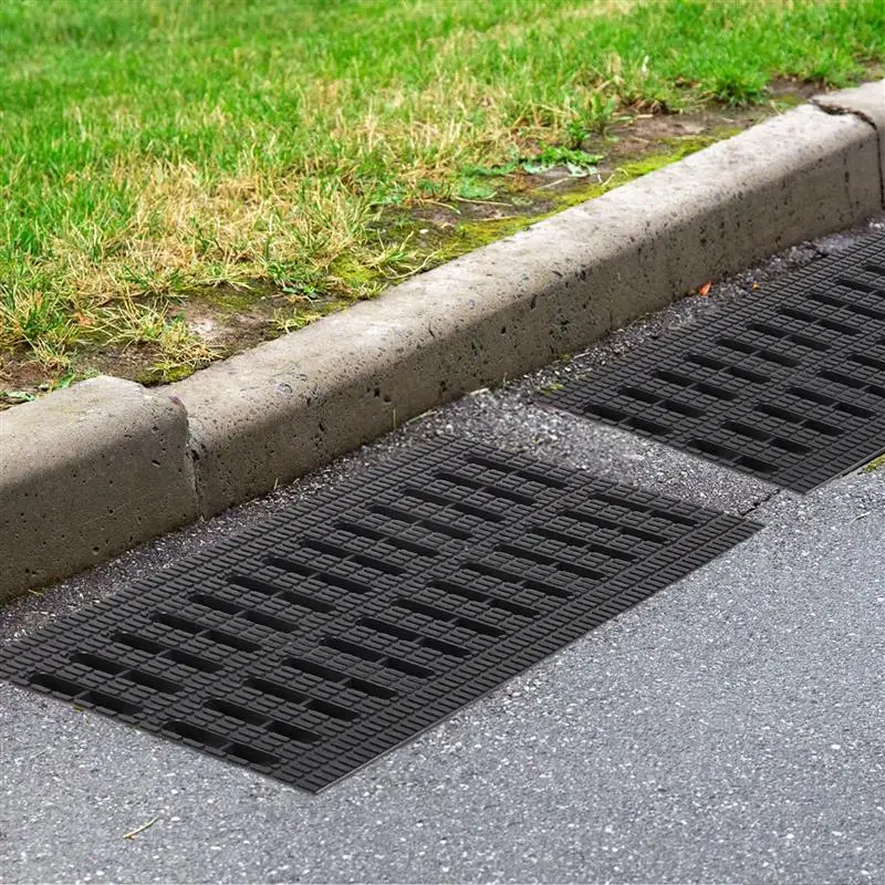 Drain Grate Plastic Drainage Grate Kitchen Sewer Grate Cover Trench Plate Grid Rainwater Grate Rectangular Manhole Cover