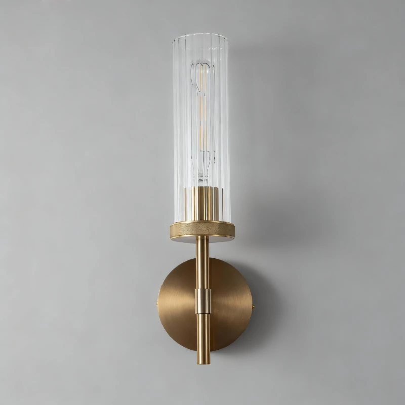 アメリカンスタイルのガラスウォールランプモダンなミニマリスト装飾照明器具パーラー寝室書斎バスルームベッドサイド照明器具用