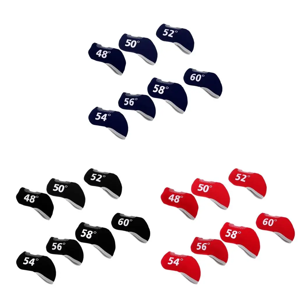 Replacement Golf Headcover Putter Head Cover Sleeve - (48°, 50°, 52°, 54°, 56°, 58°, 60°) & 3 Colors