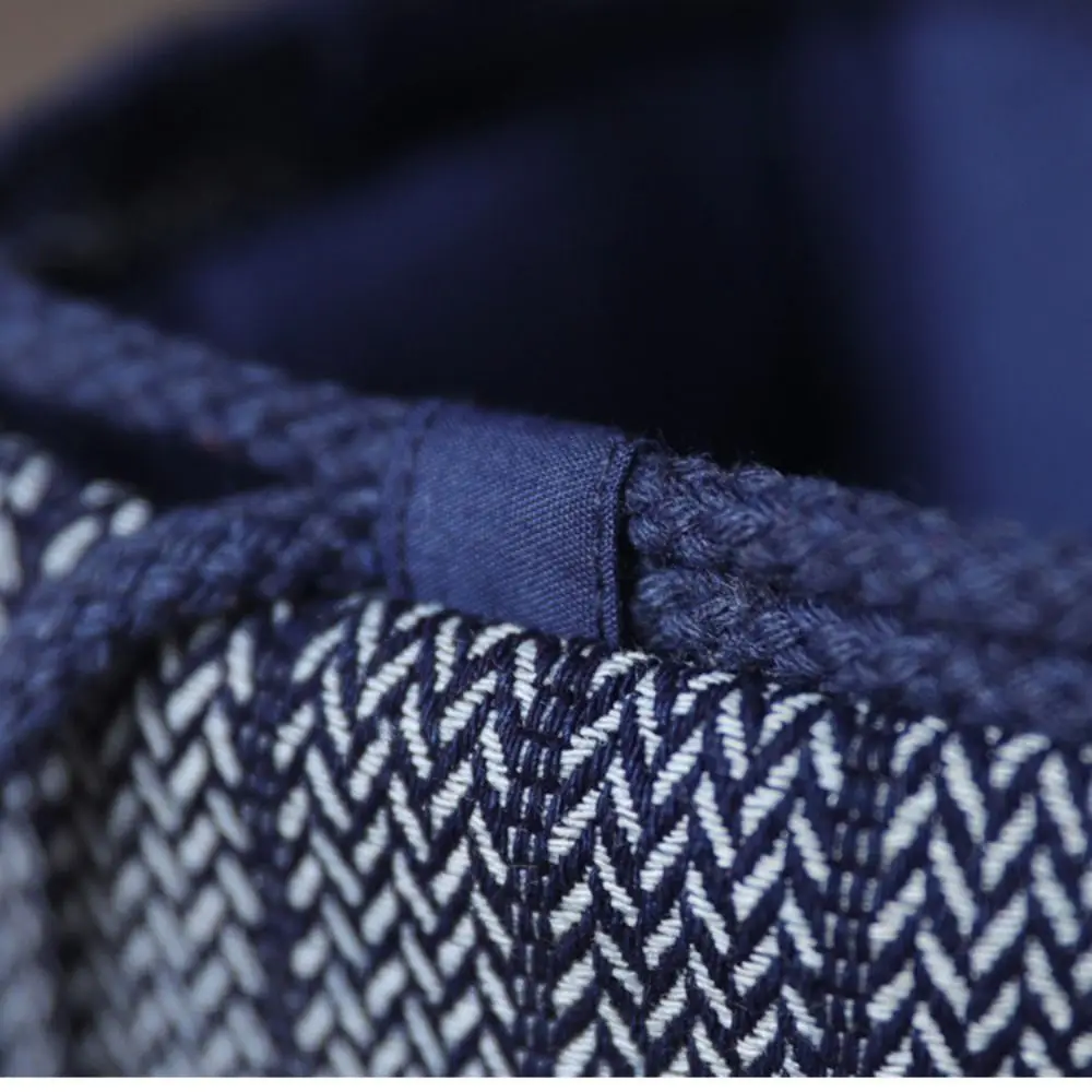 Chinese Style Teapot Cup Cotton Protect Cloth Bags Dustproof Breakage-proof Teacup Drawstring Cloth Pouch Portable Denim