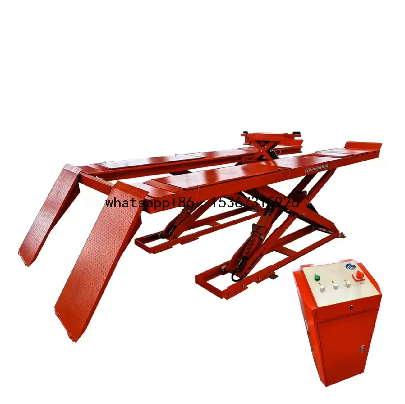 4000kg Heavy-duty Capacitym Smooth And Efficient Ultra-thin Low-profile Car Lift Large Scissor Design Powerful Lifting