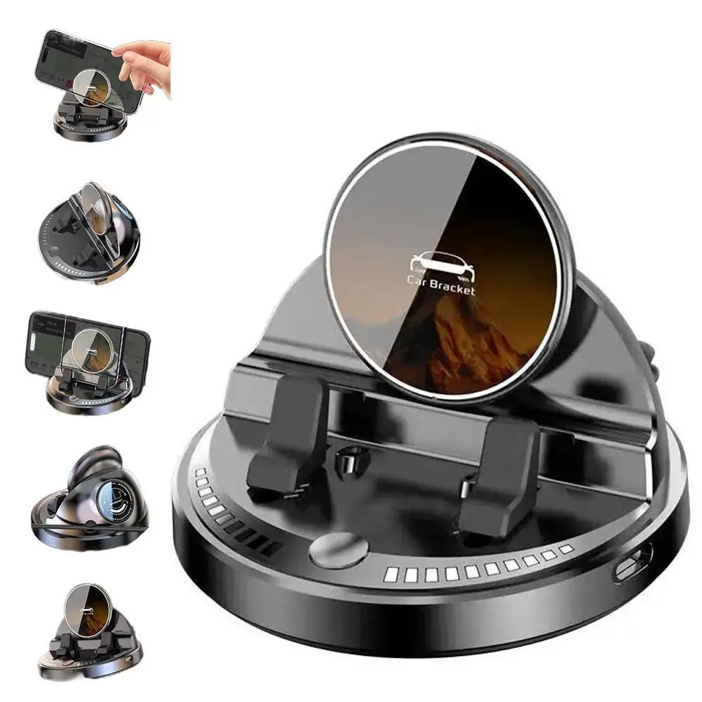 

Новый автомобильный держатель для телефона 2025 года, беспроводное быстрое зарядное устройство, защита от сотрясений, консоль, навигация на приборной панели центрального сотового телефона, автомобильный держатель для телефона Q9K8