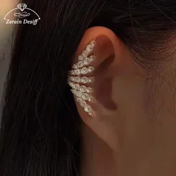 Personalized Full Drill Ear Bone Clip Without Pierced Simple High-end Earrings Jewelry for Women Ins Accessories