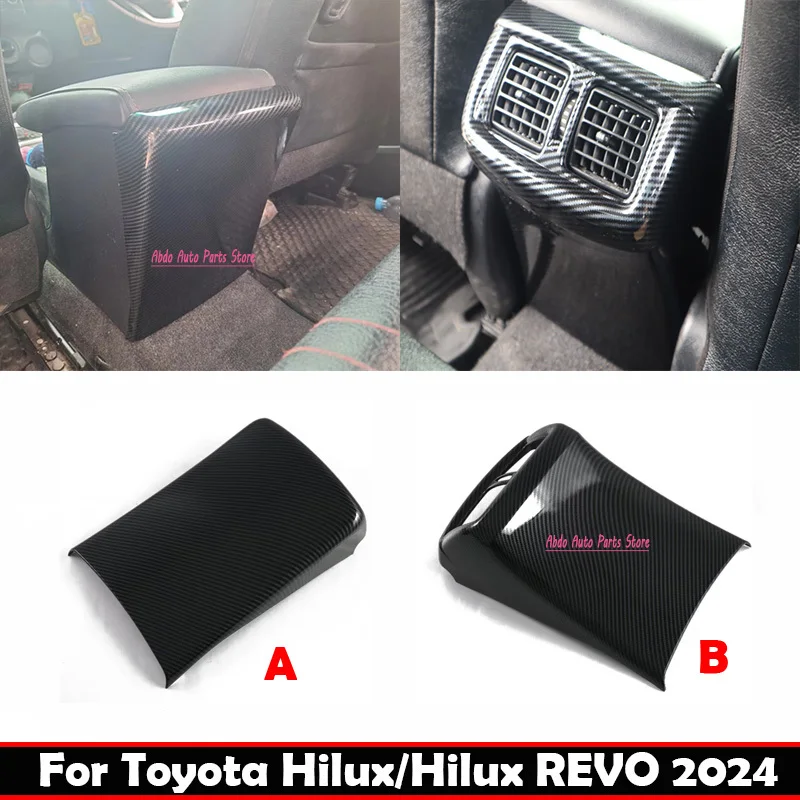 ABDO For Toyota Hilux/Hilux REVO 2024 ABS Rear Air Condition Outlet cover AC vent back an-ti kick board  panle interior accessor