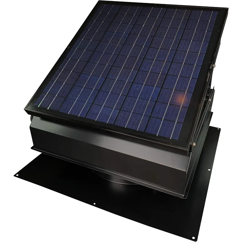 Remington Solar Builder Series 40 Watt Solar Attic Fan - Includes 110V Adapter for auto-Run Night time Operation