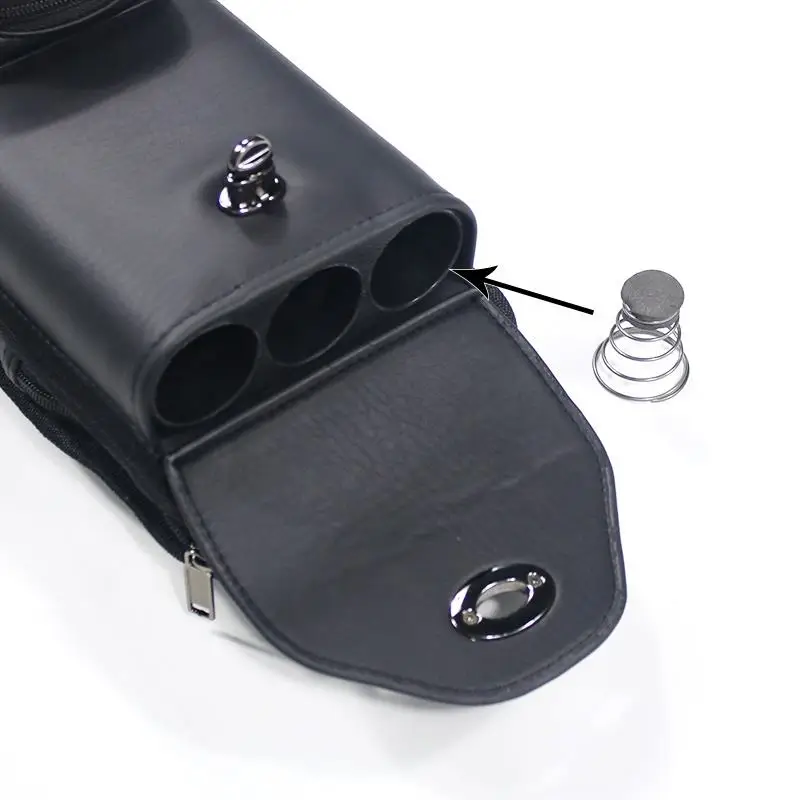 

3B5S 1/2-pc 8 Holes PU Leather Billiard Cue case Carrying Protecting Cue Stick for Sale