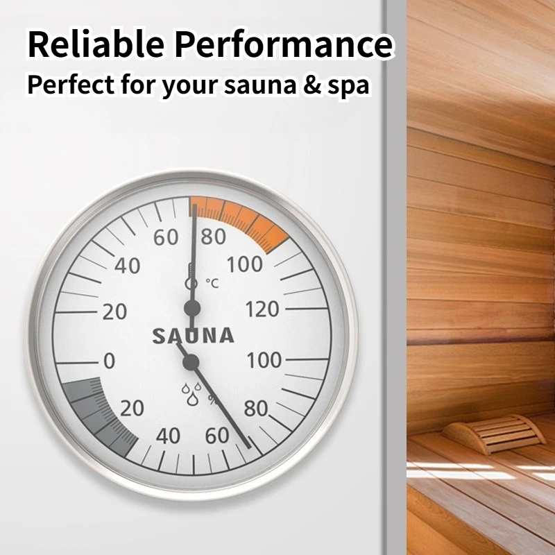 

Подвесной бытовой гигрометр для сауны с циферблатом, термометр для тестирования комнатной температуры, термометр для сауны, гигрометр