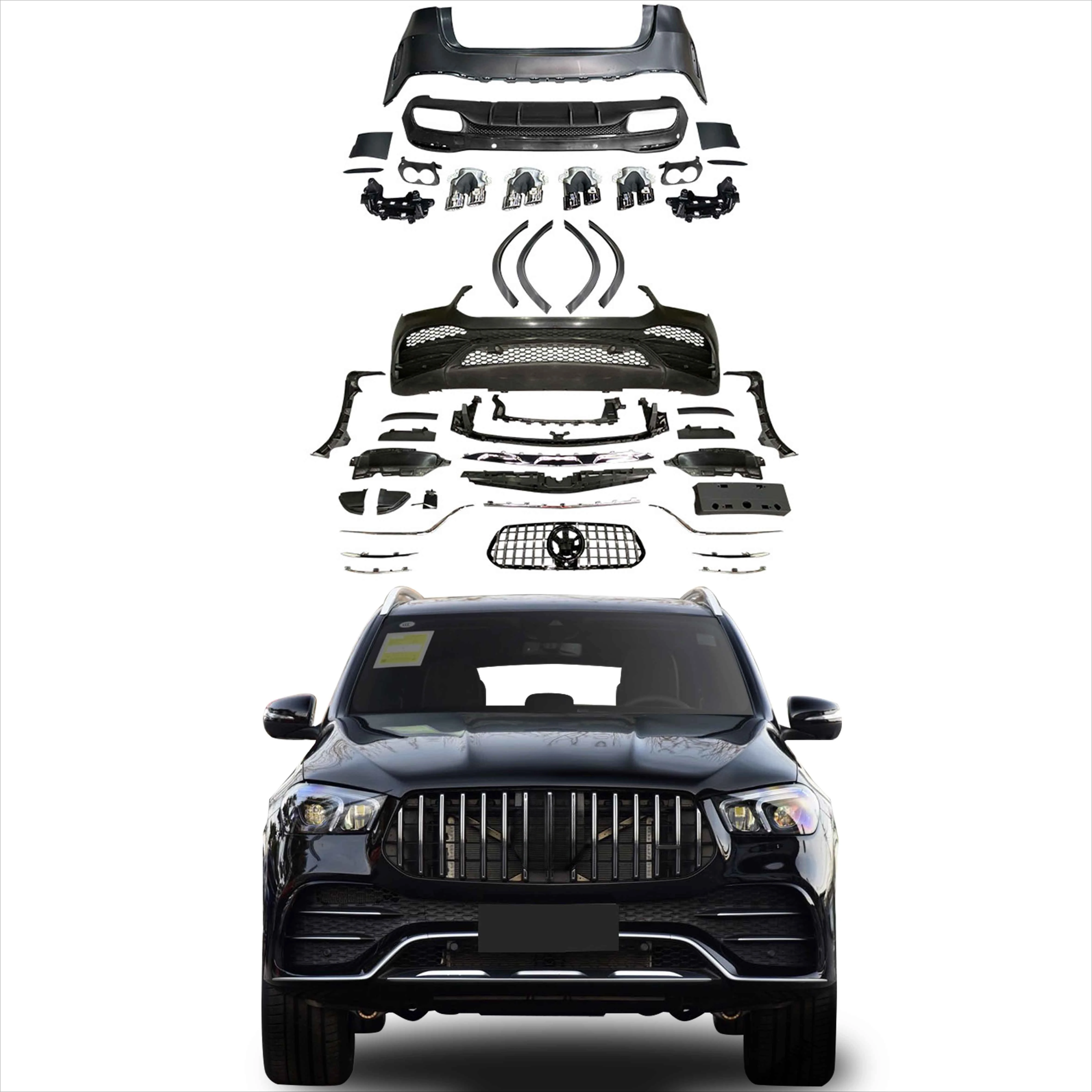 

Genuine Front Rear Car Bumpers for 2020 2021 GLE W167 Facelifts GLE53 BodyKit