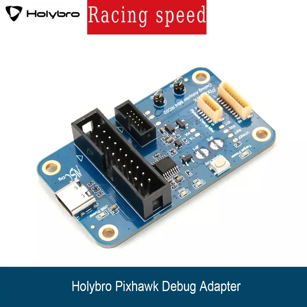

Holybro Debug & Firmware Update Adapter, Compatible with Pixhawk 5X 4 Mini, Durandal, Pix32 V5 Flight Controller, USB Tool