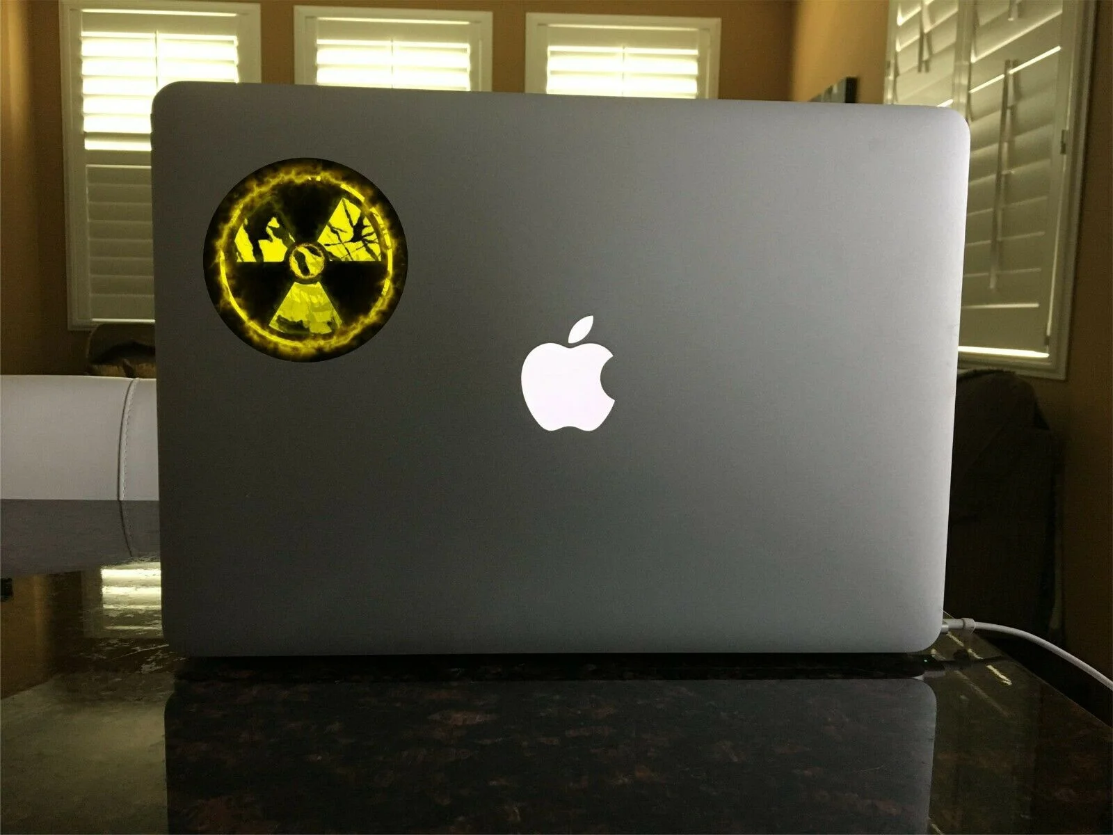 

For Radioactive grunge uranium Logo Danger vinyl sticker decal