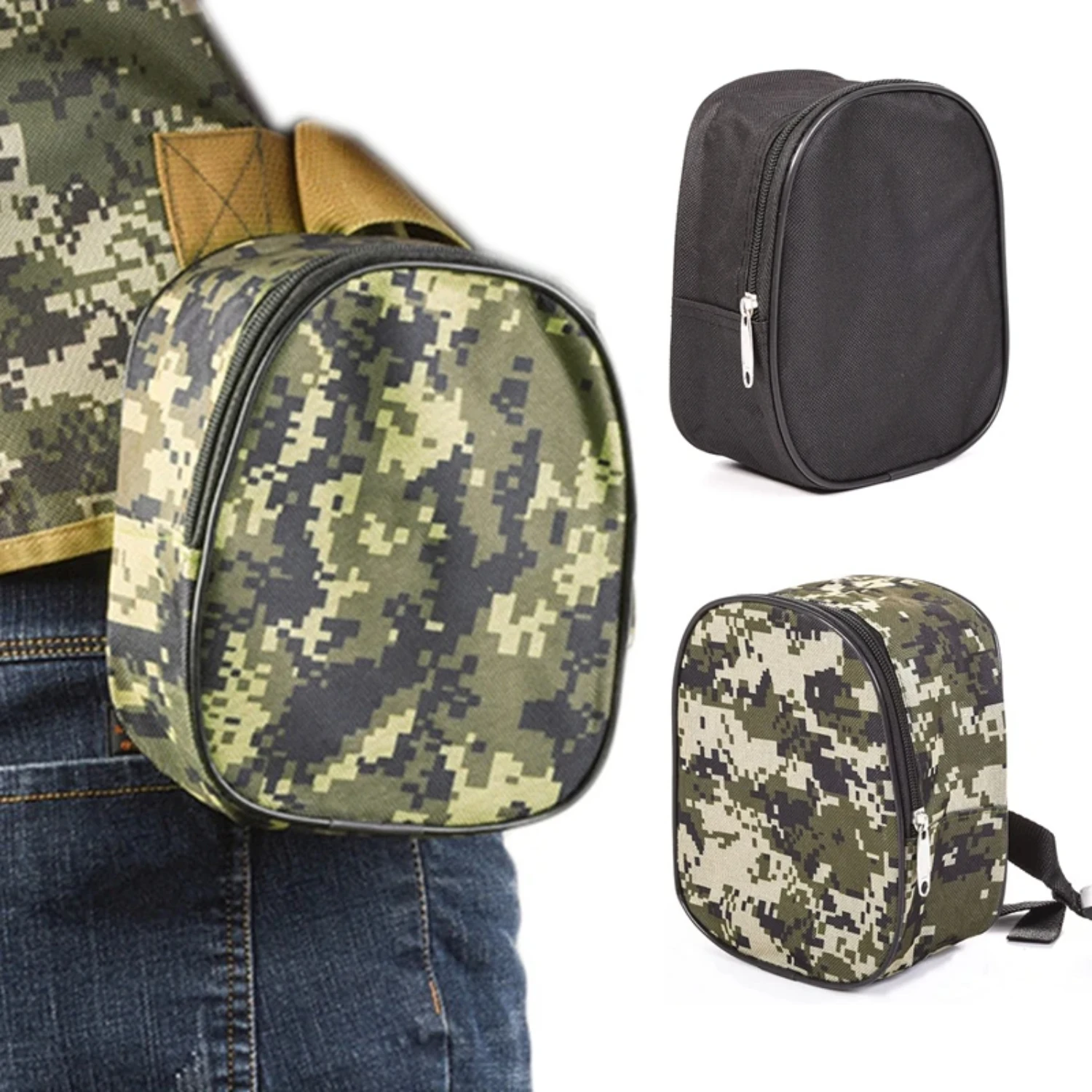 

Fishing Reel Portable Spinning Reel Fishing Tackle Oxford Cloth Pouch Waist Outdoor Accessories Carry