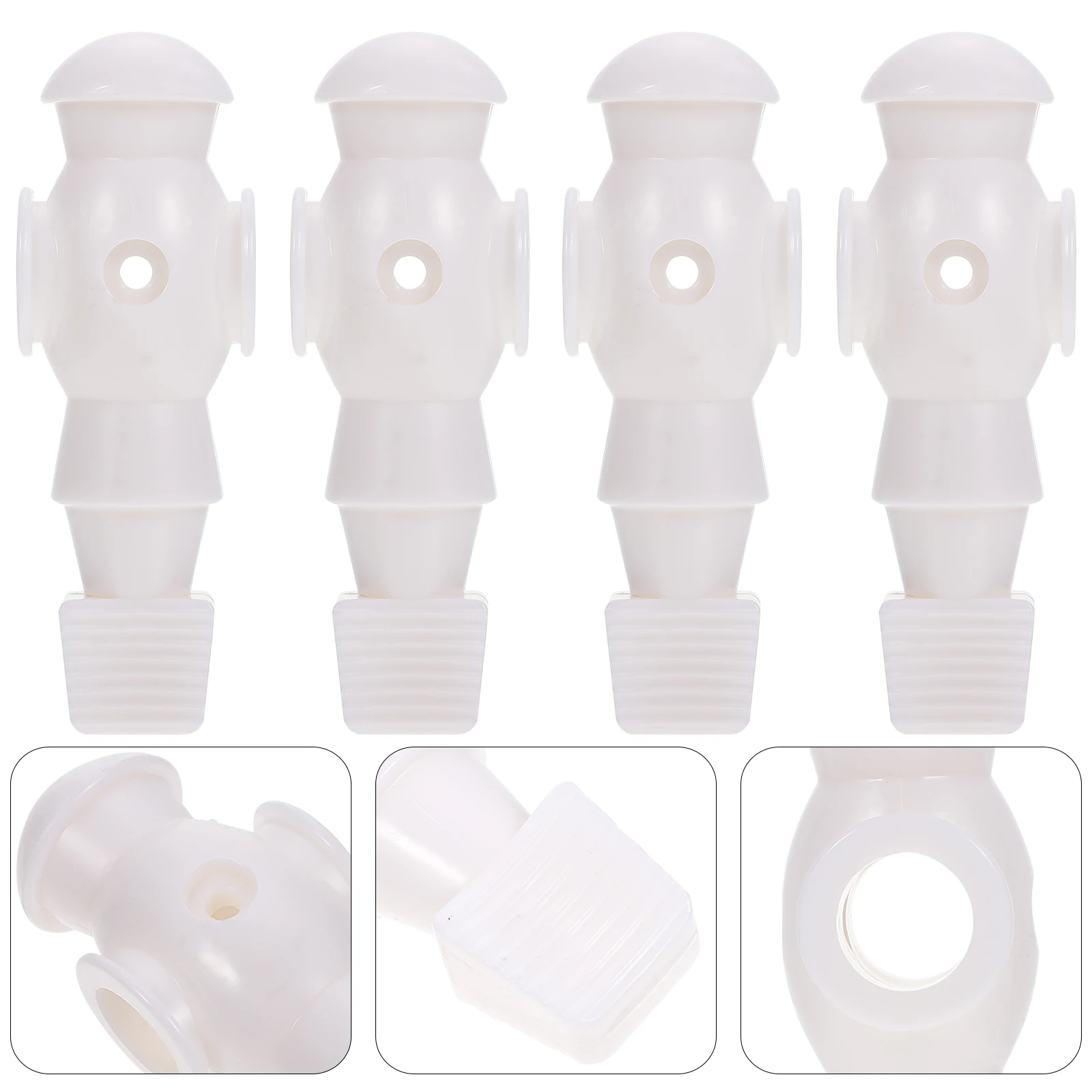 

4pcs Foosball Players Replacement Soccer Table Football Machine Player Durable Resin Dummy Man for Game Table Hockey Sport