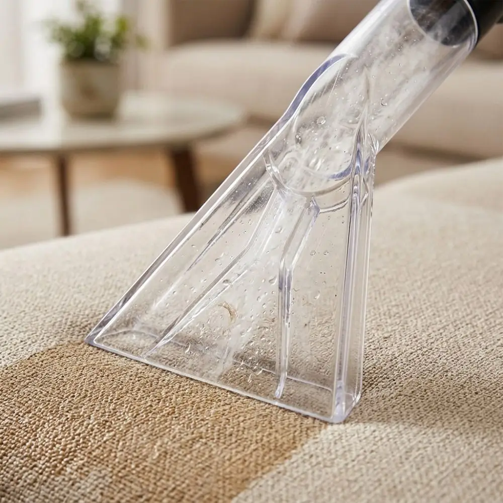 Transparent Vacuum Cleaner Nozzle Wide Mouth Angled Head Carpet Cleaning Nozzle Water Suction Plastic Upholstery Cleaning Nozzle