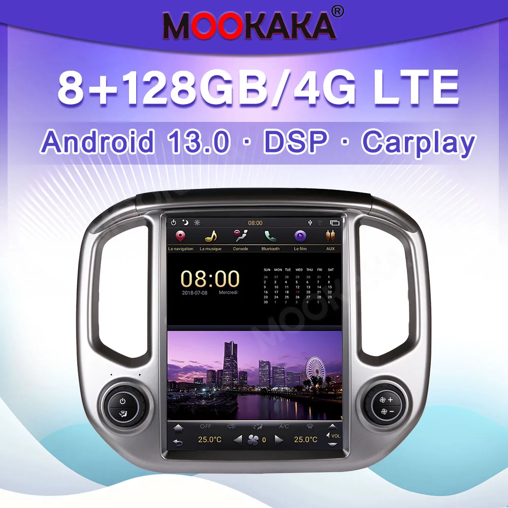 Radio para Auto de 12.1 Pulgadas para Colorado GMC Canyon 2015 2016 2017 2018, Reproductor con Carplay, Android Auto, Multimedia, GPS, Navegación, Unidad Principal