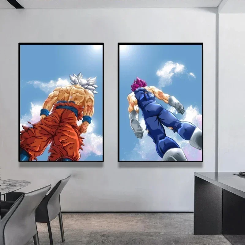 

Canvas Prints Dragon Ball Goku High Quality Art Children's Bedroom Decor Comics Pictures Wall Stickers Modern Living Room