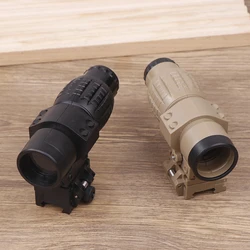 Adjustable Sight Magnifier Scope Compact Sights With Flip Up Cover Fit For 20mm 21mm Rail Mount Toys Telescope Accessories