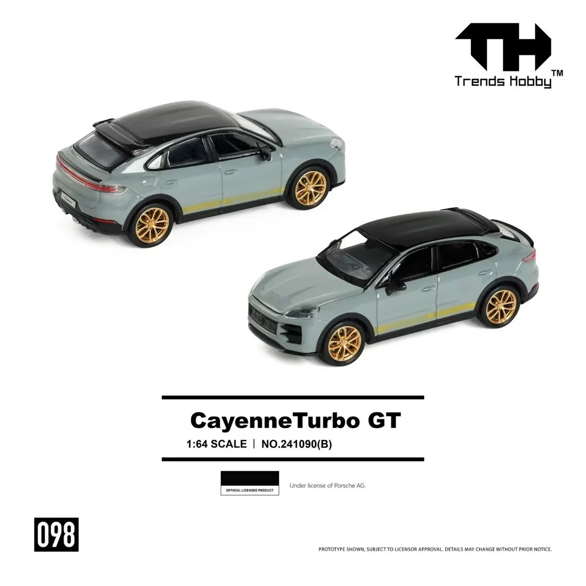 

Модель TH 1/64 Porsche Cayenne Turbo GT, литая под давлением, коллекционная миниатюрная машинка из сплава, подарок для взрослых и подростков