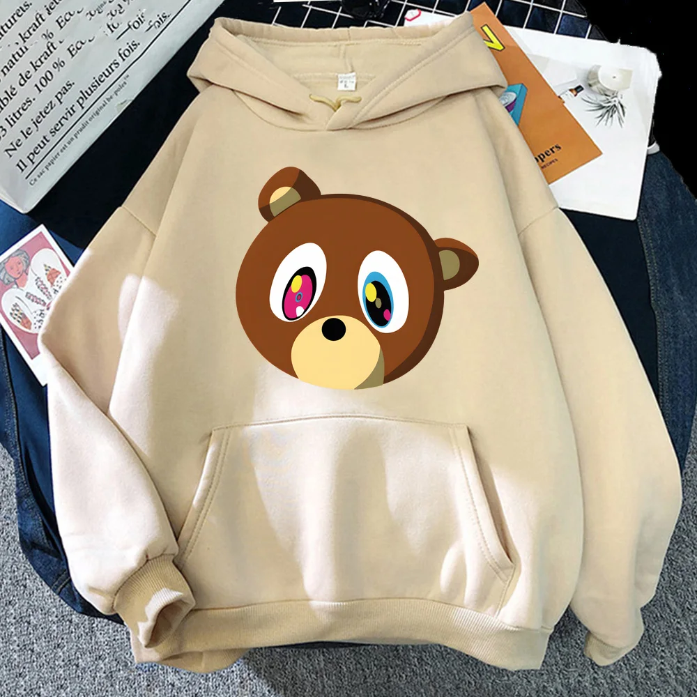 

Kanye West Cartoon Tops Popular Characters Print Hoodies Male Fashion Street Sweatshirts Autumn Casual Fleece Hooded Pullovers