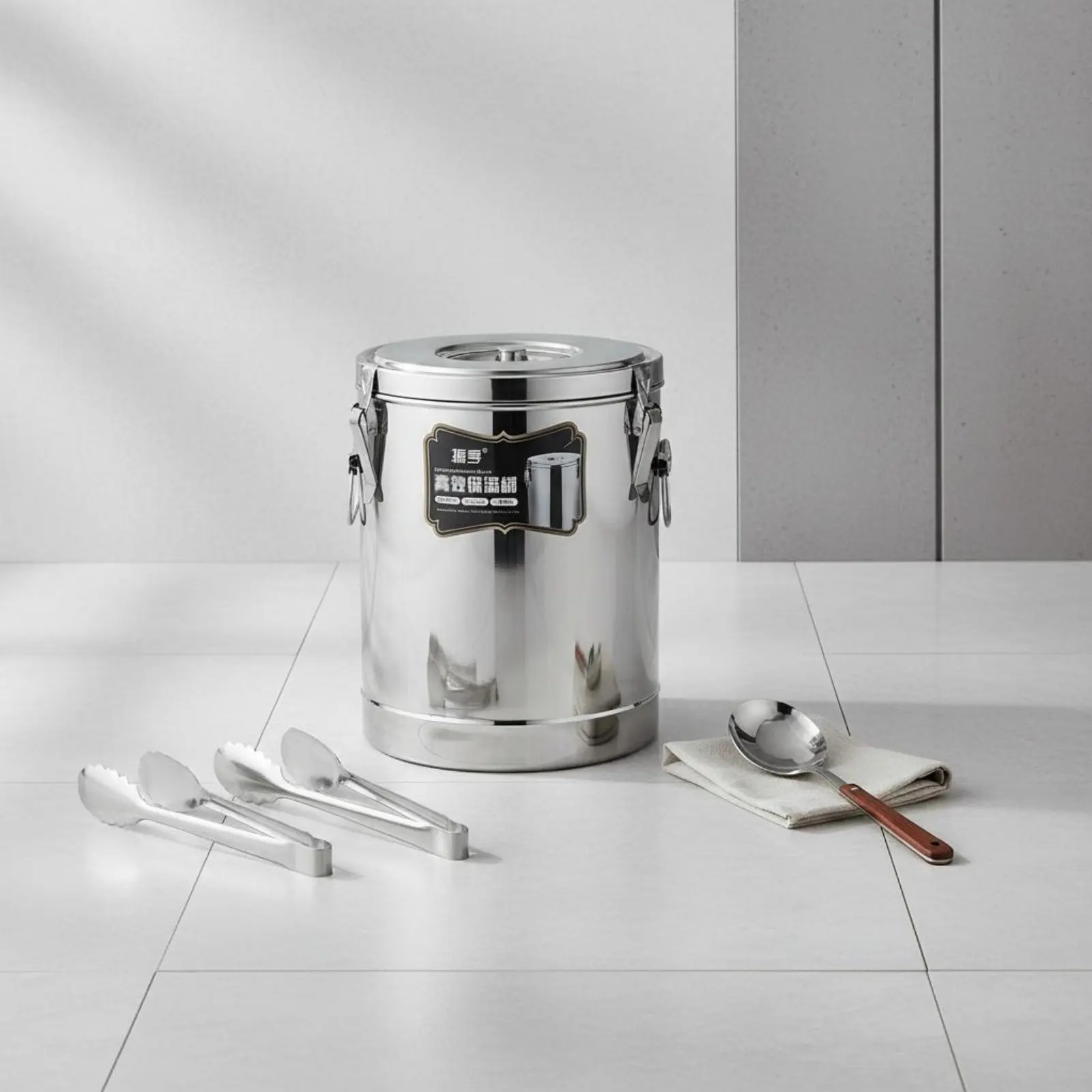 

Large Capacity Insulated Food Container Leak-Resistant Stainless Steel Insulated Barrel Hot Cold Drink Container Portable Design