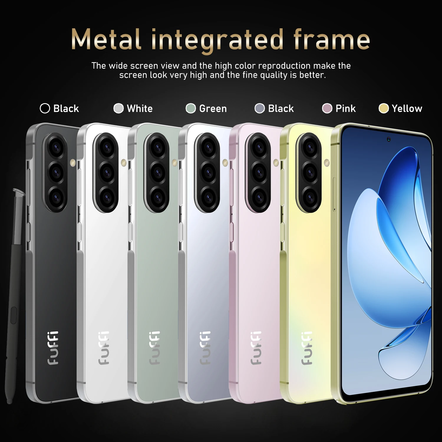 FUFFI Global Version A56 Pro Smartphone 4000mAh 12GB RAM 512GB ROM 6.63 Inch Phone Android 4G Network Mobile Phones