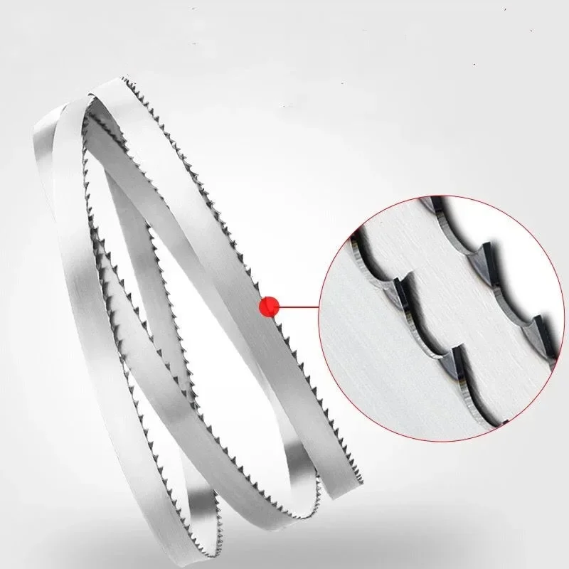 5PCS Food Processing Bandsaw Blades 1240 1650x16mm Heavy Duty Frozen Fish Bone Meat Cutting Butcher Saw Replacement Blade