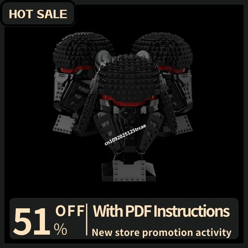 

New 743Pcs Space Wars Series Movie Helmet Moc Second Sister Model Building Blocks Diy Creative Ideas Kids Toys Birthday Gifts