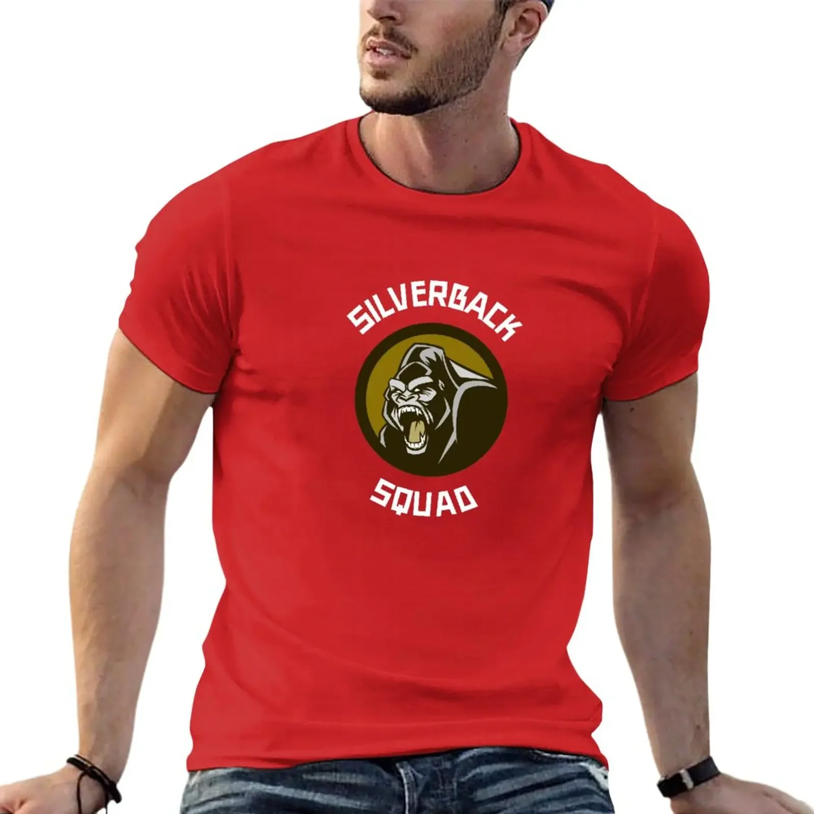New Silverback Gorilla Squad T-Shirt custom t shirts sweat shirt Aesthetic clothing big and tall t shirts for men heavyweight image 6