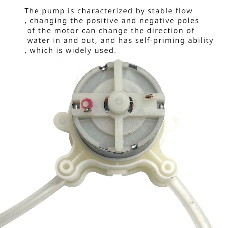 Микроперистальтический насос постоянного тока 5 в 6 в маленький 500 бесшумный дозирующий насос с редукторным двигателем для жидкой воды для