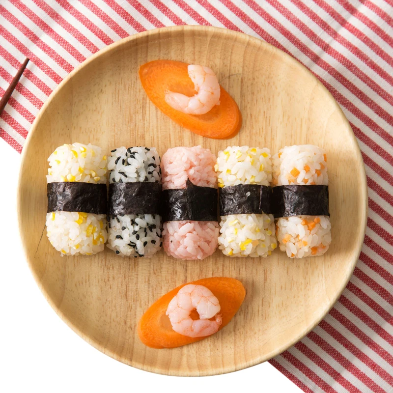 Creative 5 in 1 Cartoon Mould Rice Ball Mold Onigiri Shape And Dry Roasted Seaweed Cutter Set Kitchen DIY Mold Gadget