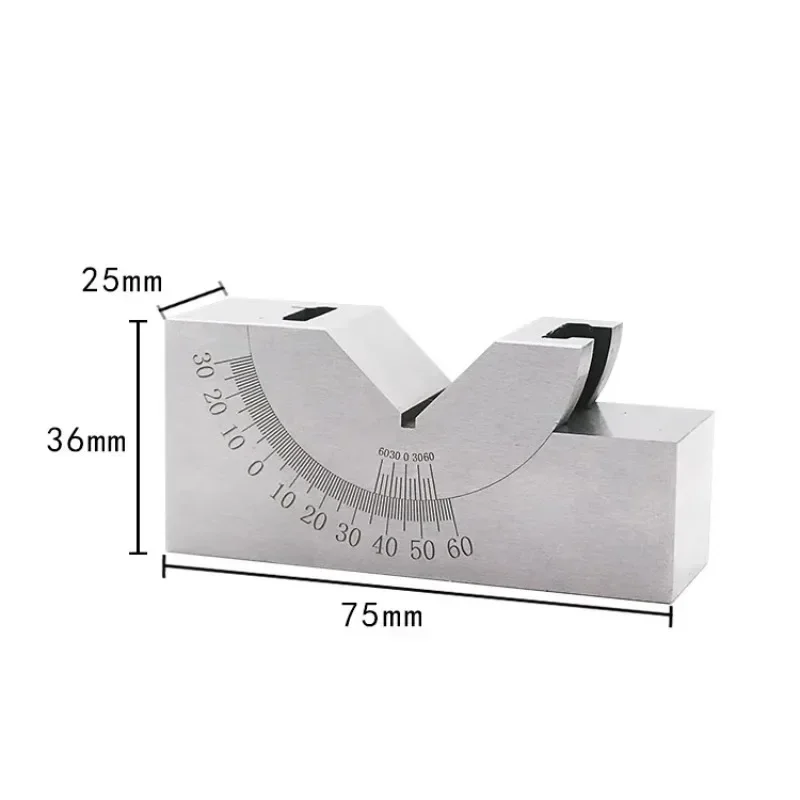 Imagem -06 - Precision Gauge Tools Micro Ajustável v Bloco de Configuração de Fresagem a 60 Graus Ângulo Placa Precision Gauge Ap25