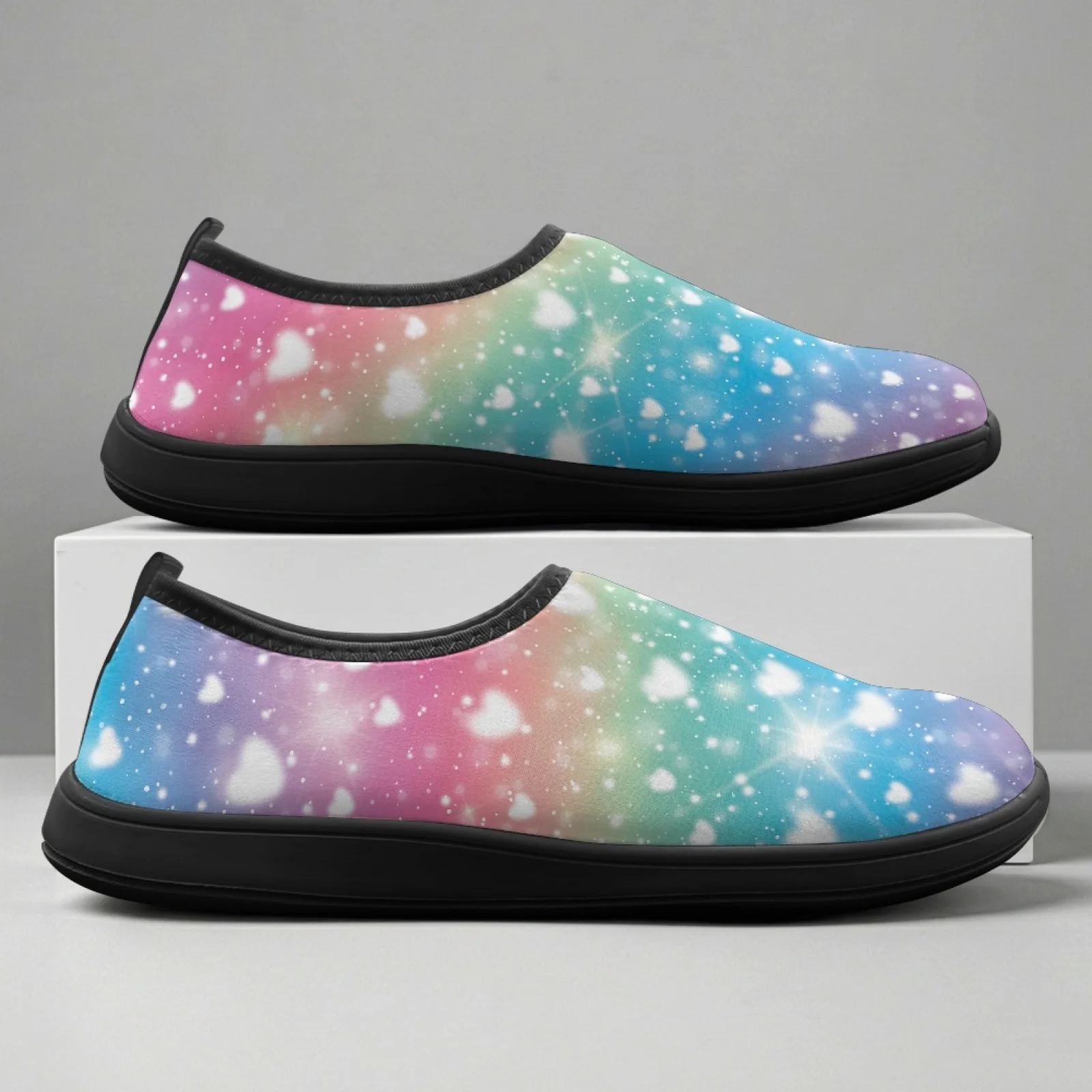 PENSTROLL Colorful Heart New Trend Zero Drop Footwear Polyester & EVA Casual Running Shoes Casual Running Sneakers