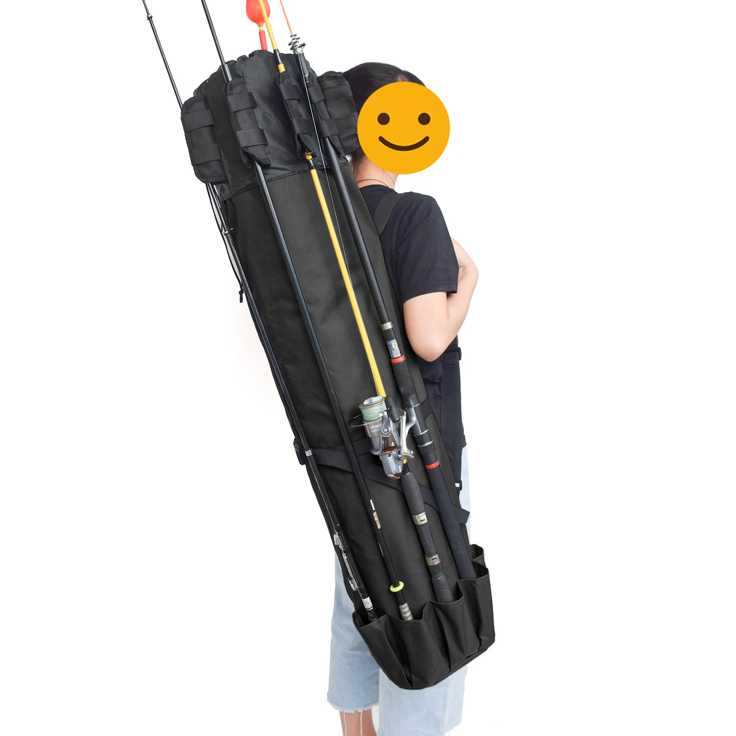 Outdoor stock Easy to carry fishing rod Tool storage Storage bag Backpack