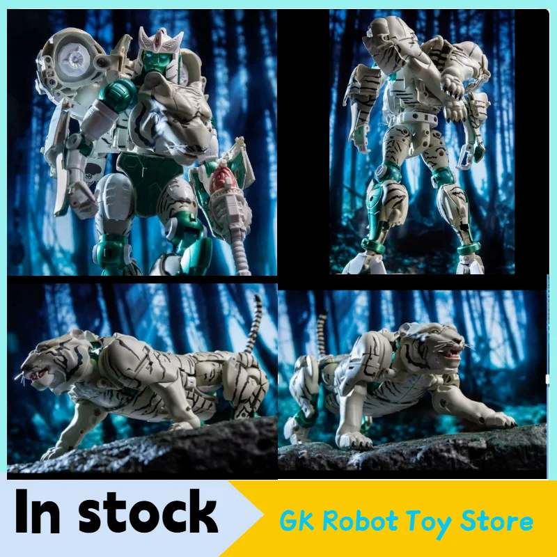 

In Stock BW10 White Tiger Warrior Transformation Toy Alloy Version Robot BW Super Beast Model Children's Boys Collection
