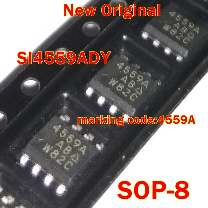 

1Pcs to 100Pcs Si4559Ady Sop-8 Marking Code:4559A New Original N- and P-Channel 60-V (D-S) Mosfet