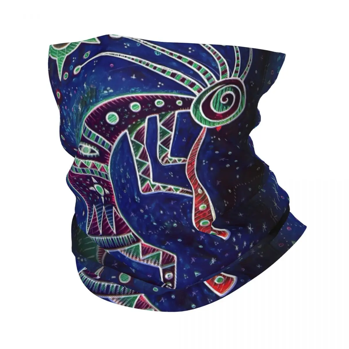 Kokopelli Santosun In The Dark Thin Bandana Neck Gaiter Wrap Scarf Headband Neck Cover