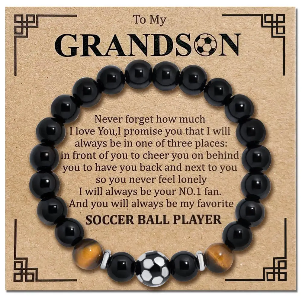 Recreational Sports Style Imitation Obsidian Bead Zircon Spheres Bracelet UNISEX Versatile Daily Jewelry Bracelet