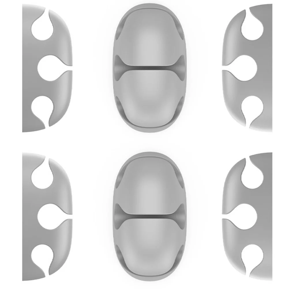 

6 Pcs Cable Manager Grey Wire Holders ganizer Clips Cord Keepers for Cables Power Cord Holder Adhesive ganizers Tidy