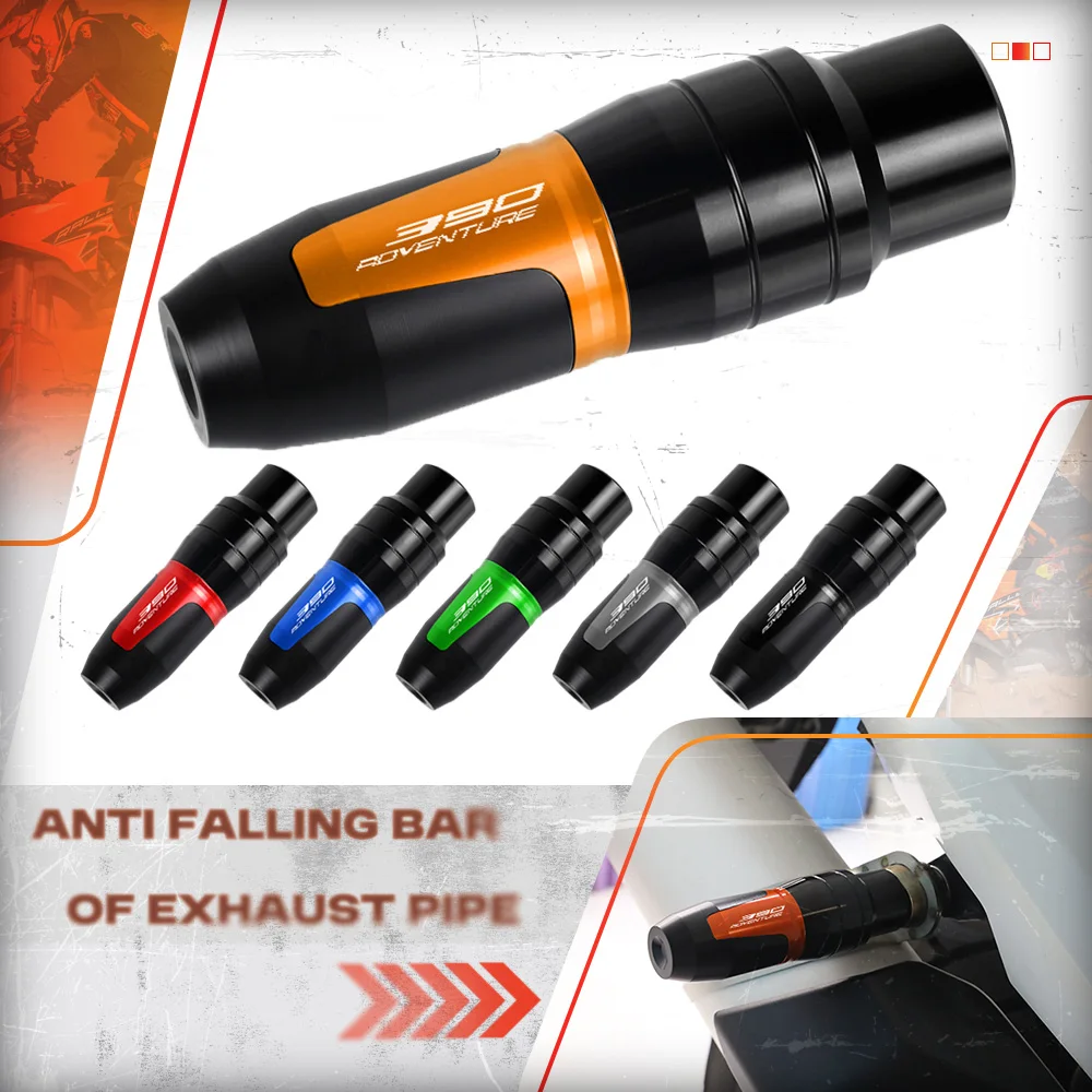 

For KTM Duke390 RC390 RC DUKE 390 ADV 2017- 2024 Falling Protector Exhaust Slider Crash Pad Fairing Guard 390 Adventure CNC Part