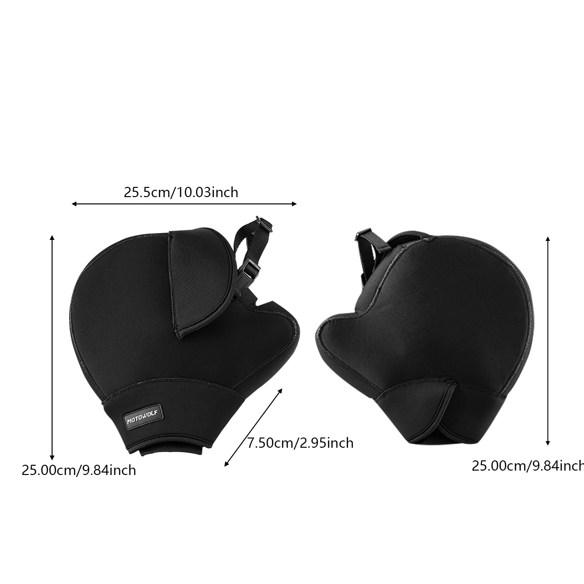 Winter Motorcycle Handlebar Covers Windproof Thick Warm Waterproof Motorbike Scooter Handle Bar Cover Muffs Protective Gear 3