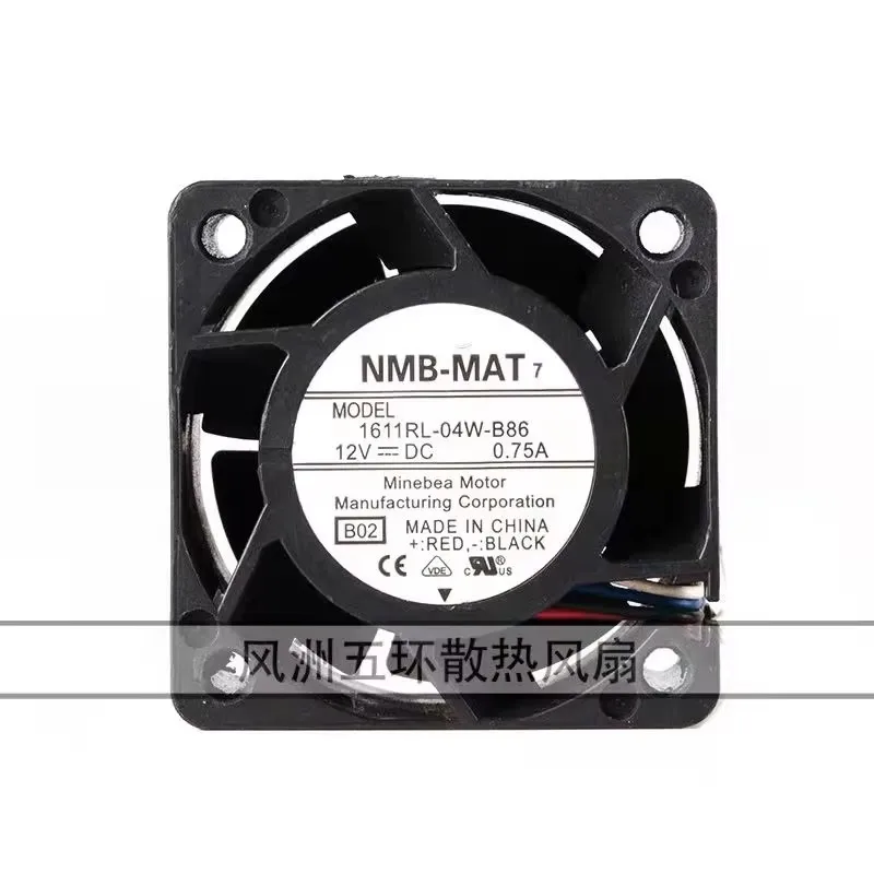 

Original 40 * 40 * 28MM 4CM 12V 0.75A 1611RL-04W-B86 High speed violent server cooling fan