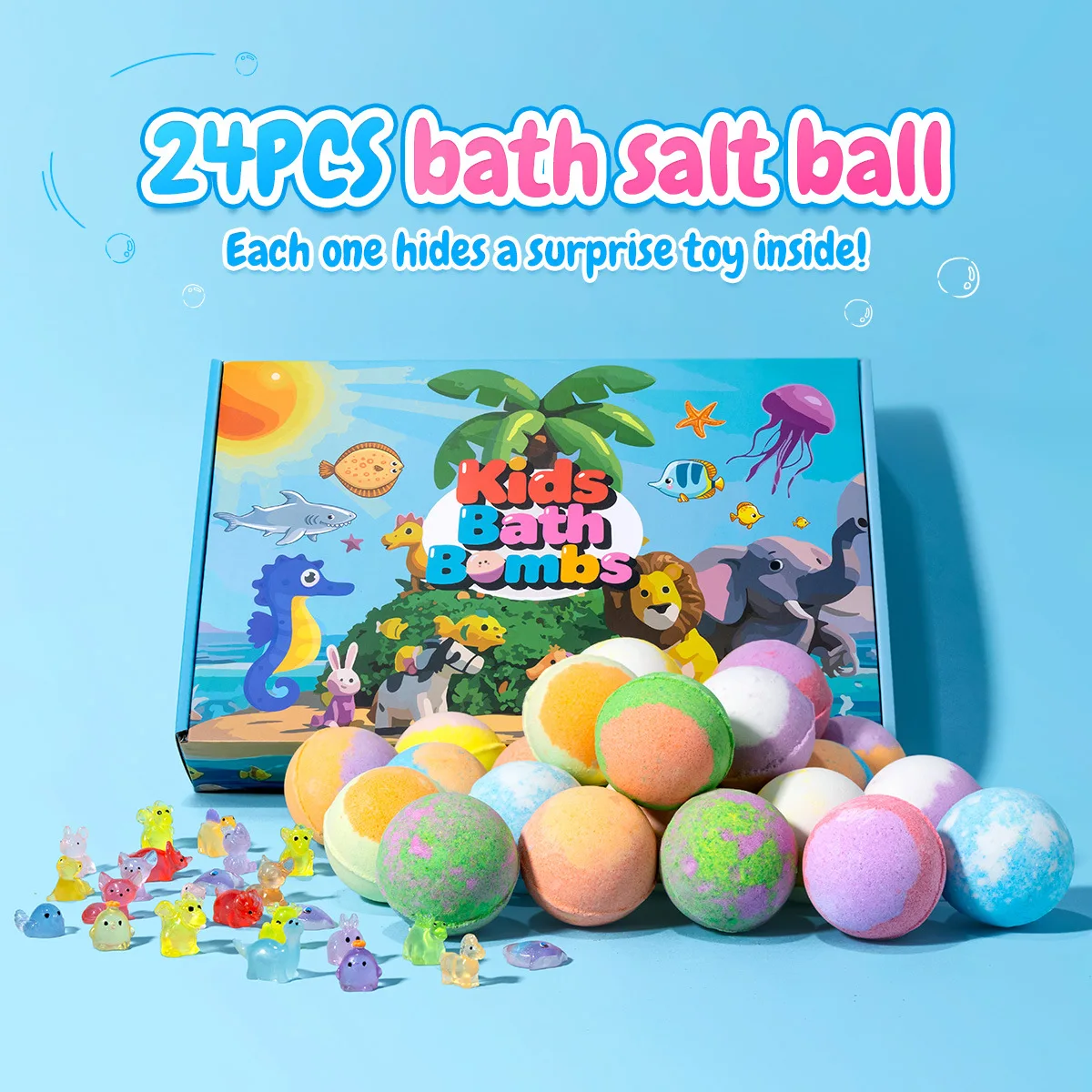 Set Kotak Bola Mandi Garam Ber - Skincare Animate ulasan dan harga