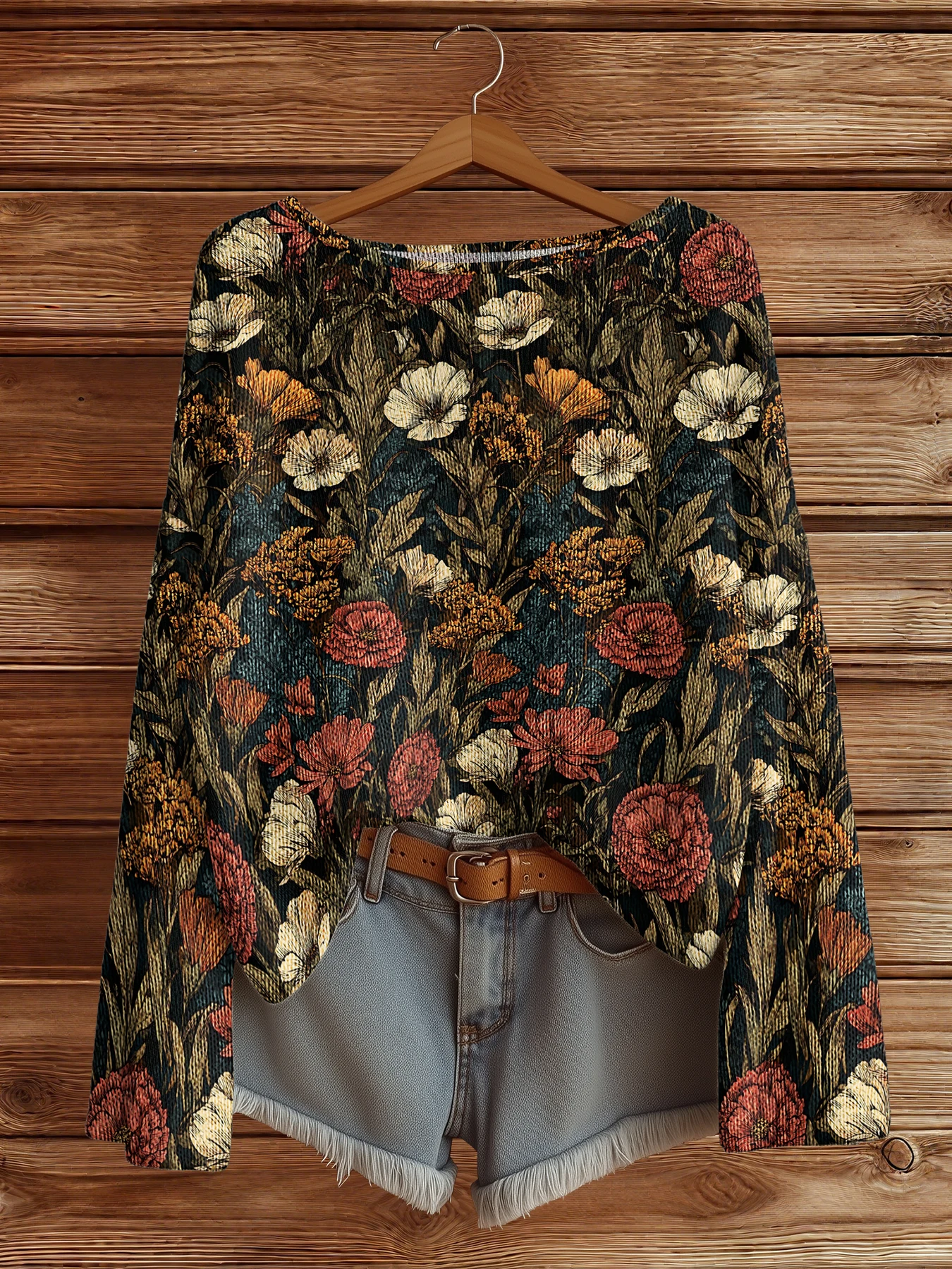 

Осенне-зимний пуловер с цветочным принтом, женские винтажные свитера, модные повседневные шикарные женские свитера, уличная модная одежда