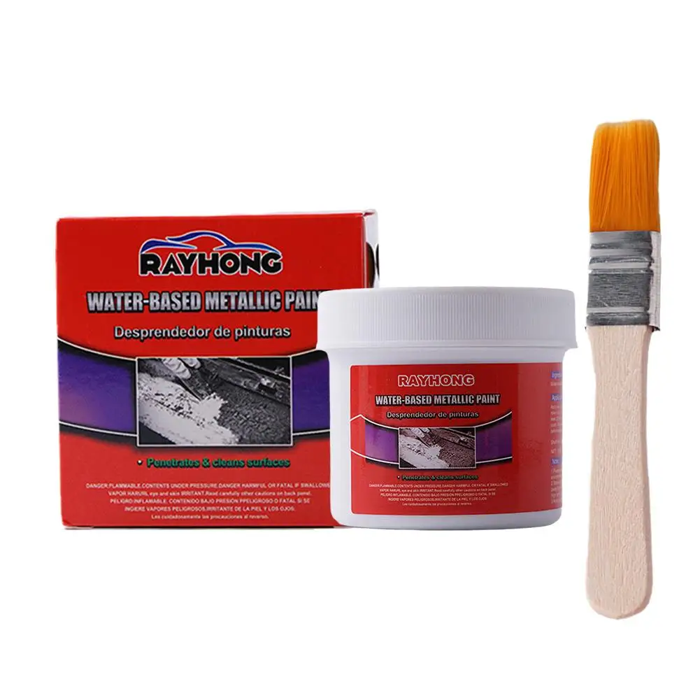 100g Multi-purpose Car Anti-rust Primer Chassis Rust Paste Gel With Converter Rust Rust Metal Remover Brush Iron R1y2