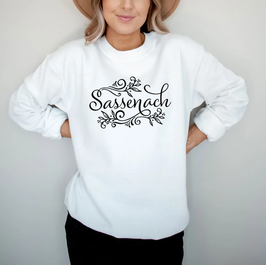 

Women Sweatshirt Fleece Outlander Book Series Hoodie Claire Jamie Fraser Outlander Female Sweatshirts Sassenach Vintage Tops