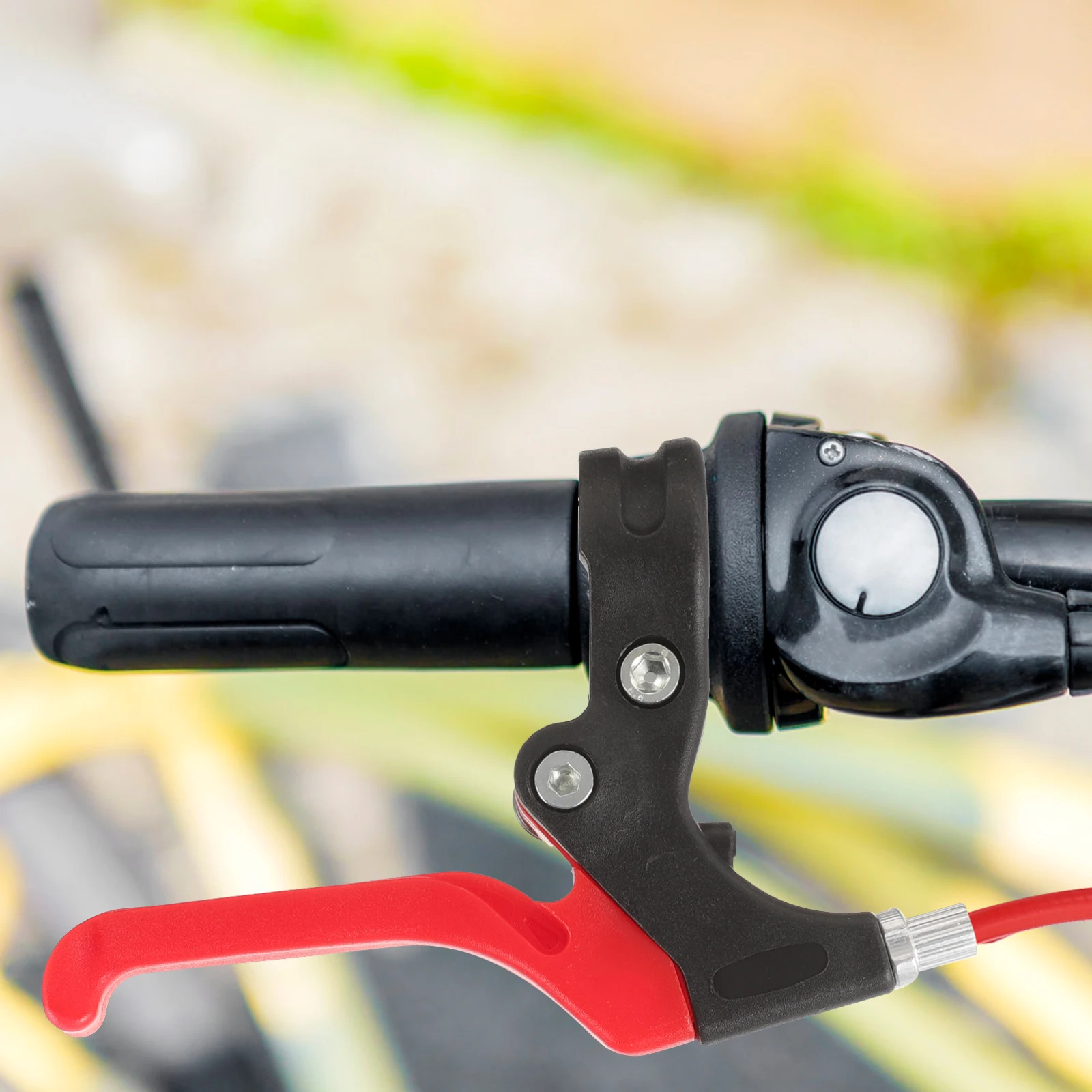 

1 Pair Bike Brake Handle Four Finger Style Durable Lightweight Compact Size Easy Operation Replacement Parts Plastic