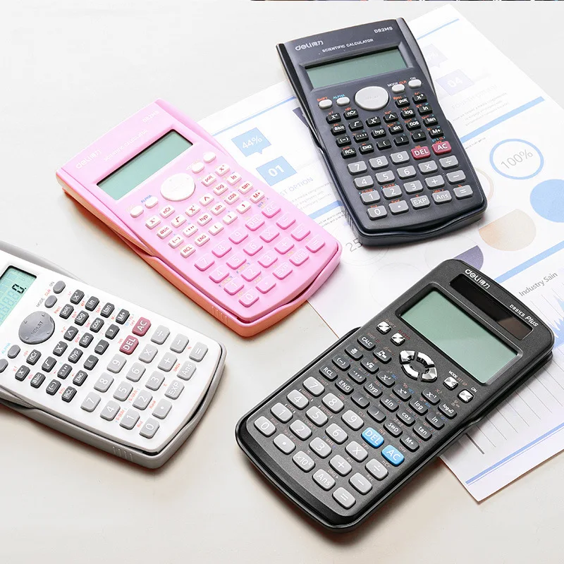 Portable Science Calculator Junior High School Student Stationery Exam 12 Bit Display Screen Function Calculator School Supplies