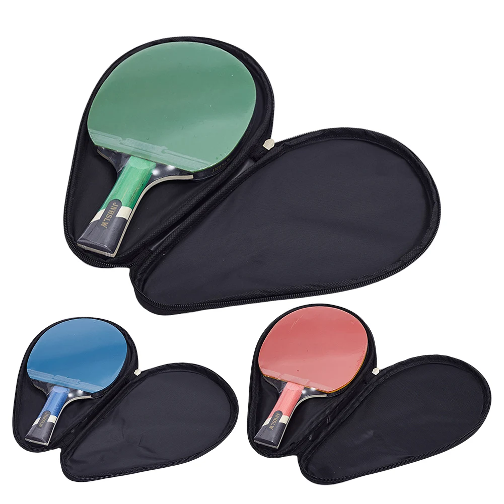 

1 шт., ракетка для настольного тенниса, весло для мыши для настольного тенниса, Нескользящая, впитывающая пот, длинная ручка с сумкой для переноски, 5-слойная пластина из цельного дерева