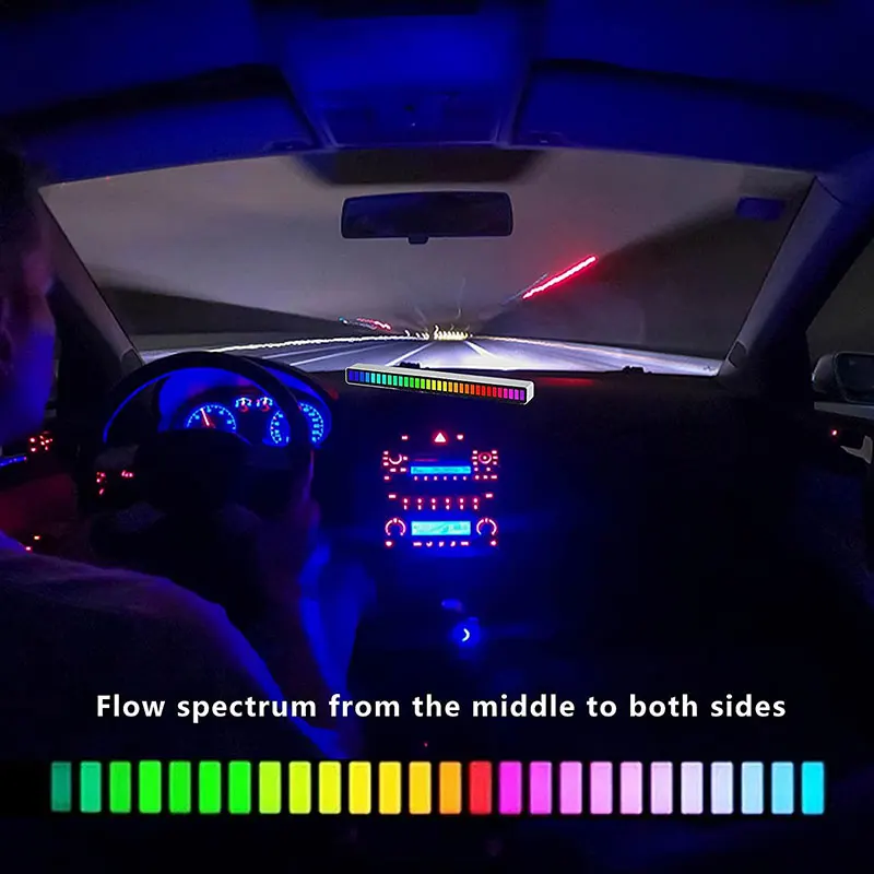 Inteligentna kontrola dźwięku symfoniczna RGB kontrola aplikacji lampy do odbioru światła i muzyki RGB do dekoracja na biurko do gier obliczeniowych